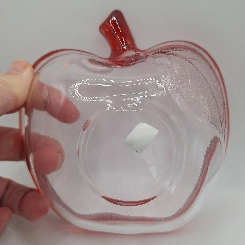 STUDIO‎ NOVA Pomme Red Apple Shaped Leaf Glass Bowl WY620/253 In Original Box